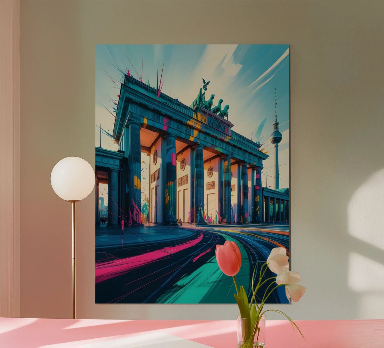Berlin Brandenburger Tor Poster von Vintage Travel Art