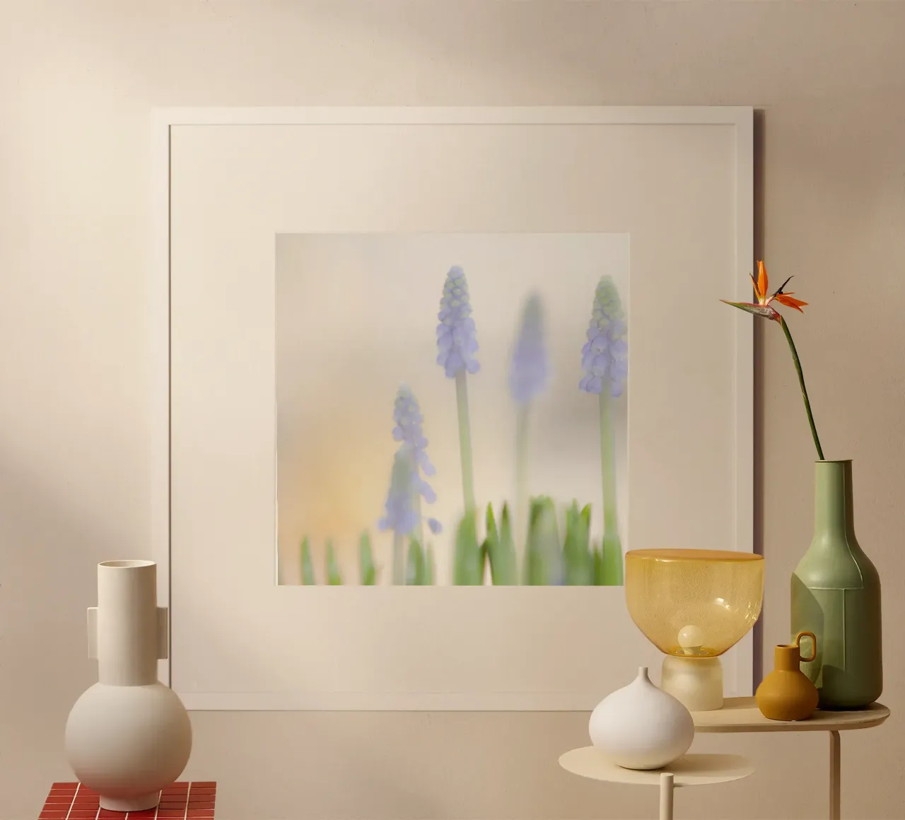 Fiori di lavanda in soft focus carta hahnemühle da PhotoVibe Decor