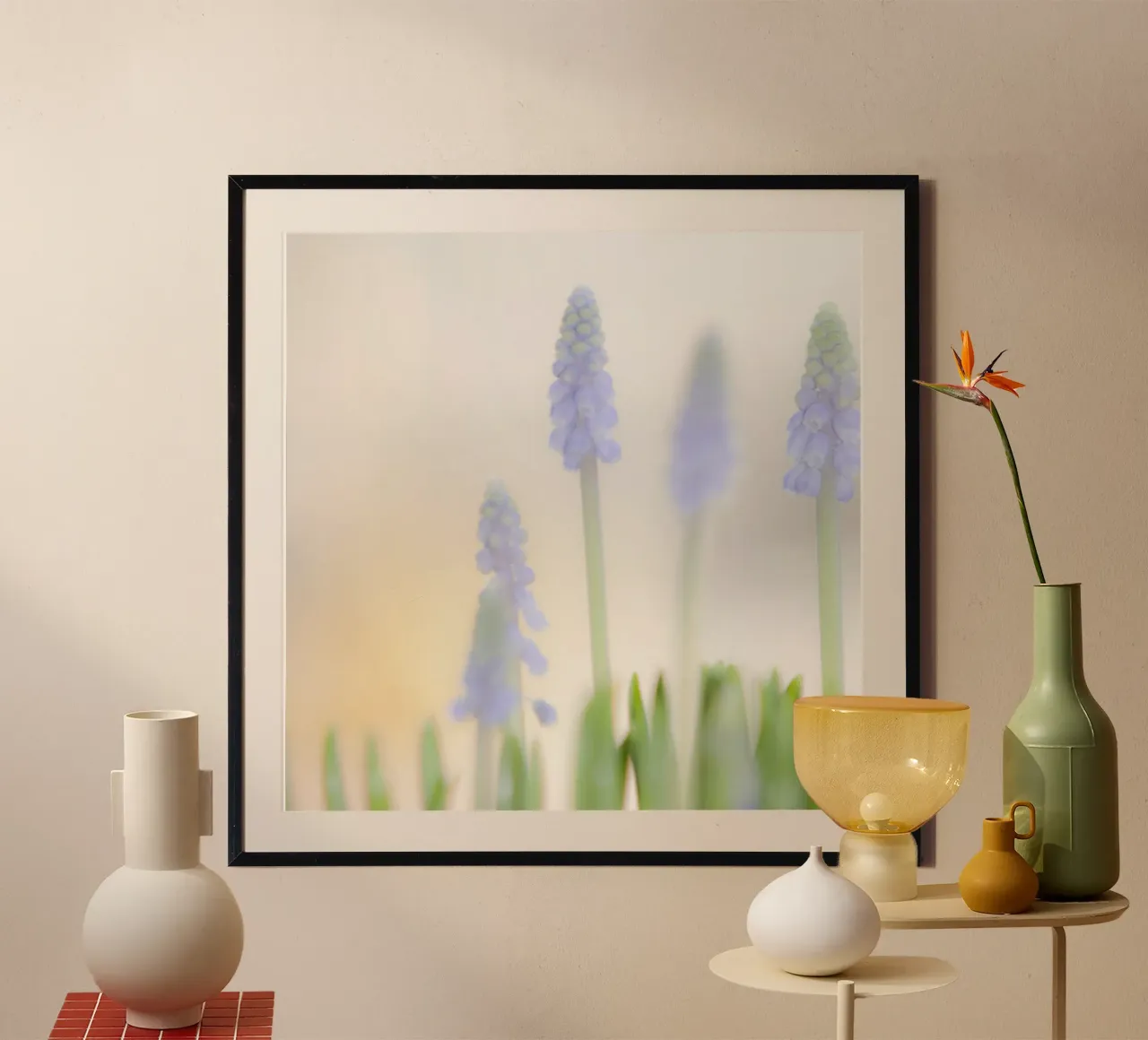Fiori di lavanda in soft focus carta hahnemühle da PhotoVibe Decor