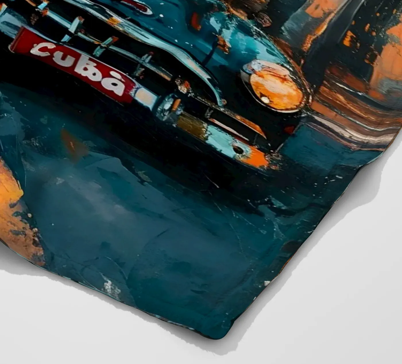 Kuba Oldtimer Kunst fleecedeken van Vintage Travel Art