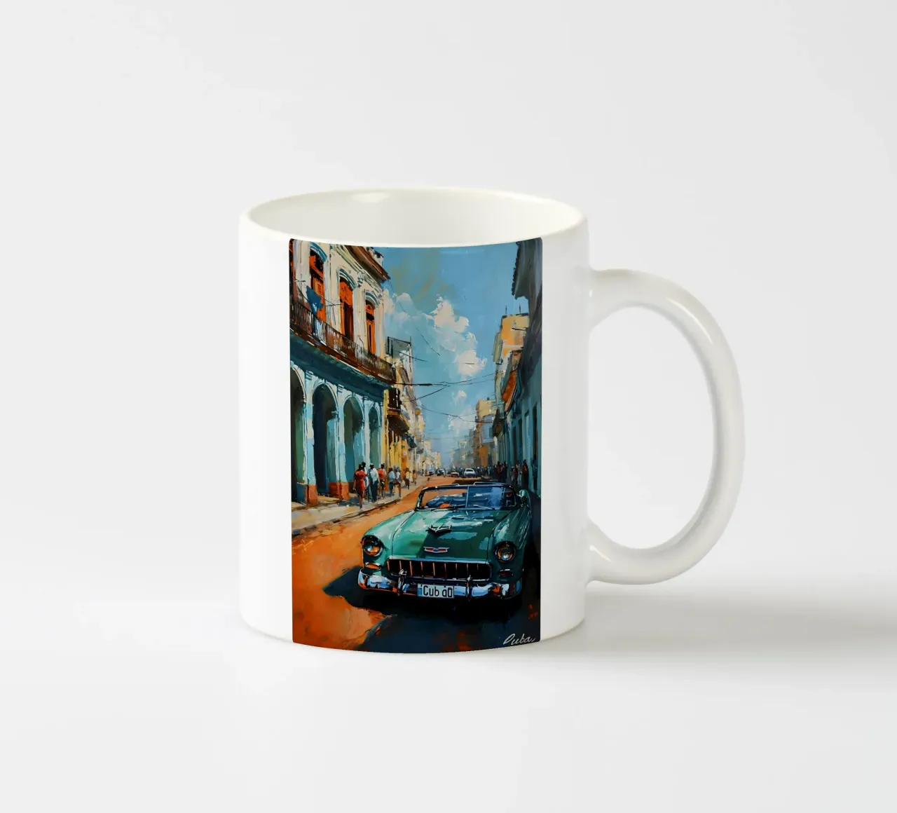 Kuba Havanna Kunst tazza in ceramica da Vintage Travel Art