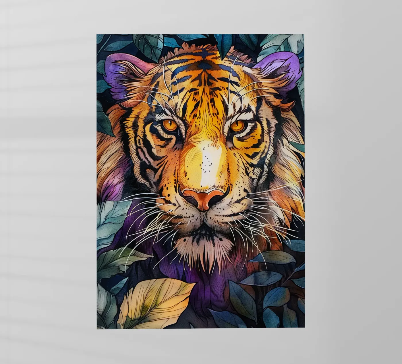 Tigre pellicola backlit da Lionmixart