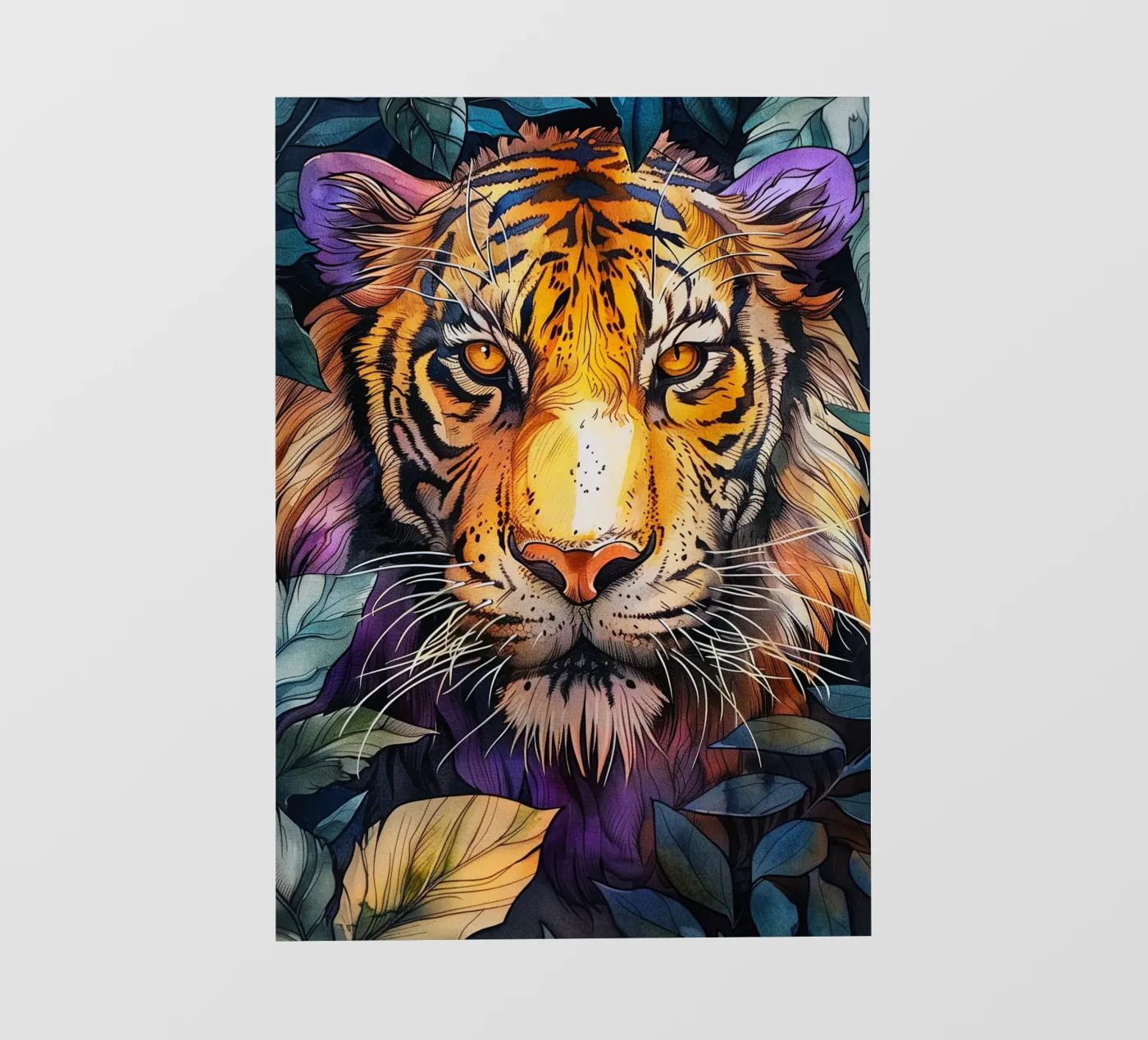 Tigre pellicola backlit da Lionmixart