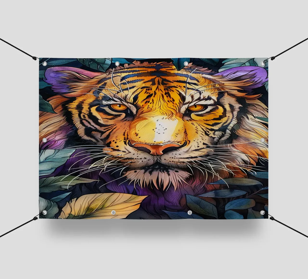 Tigre telo in pvc da Lionmixart