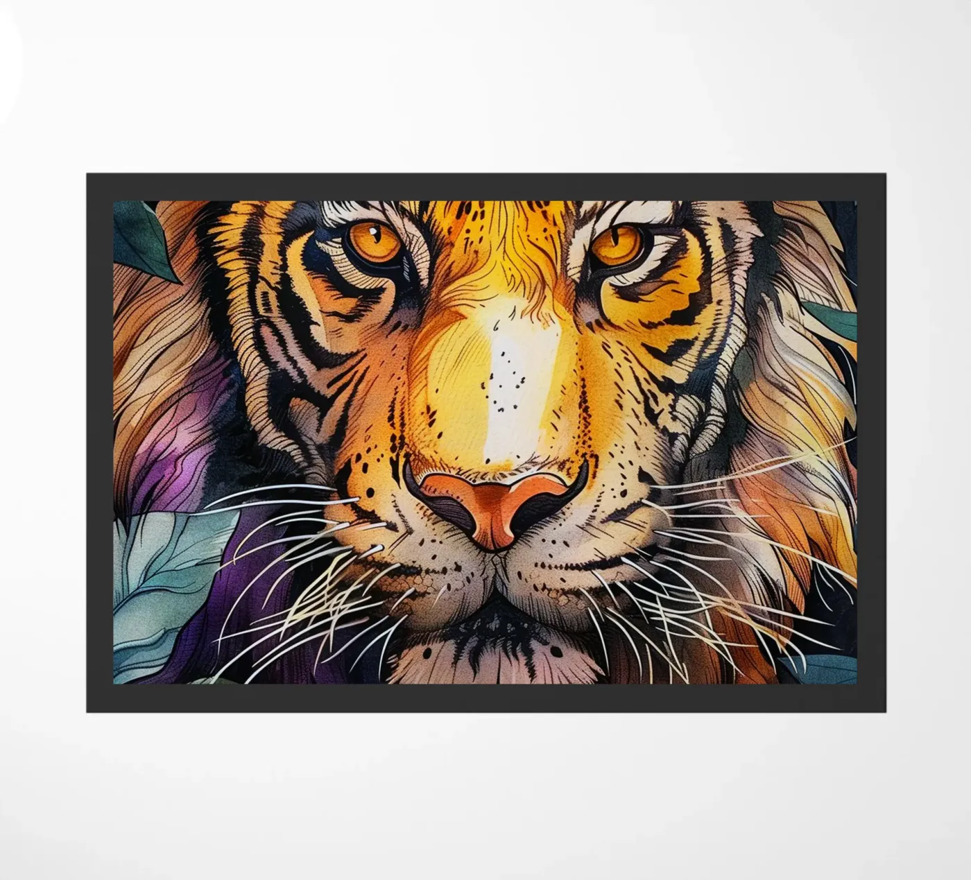 Tiger doormat by Lionmixart
