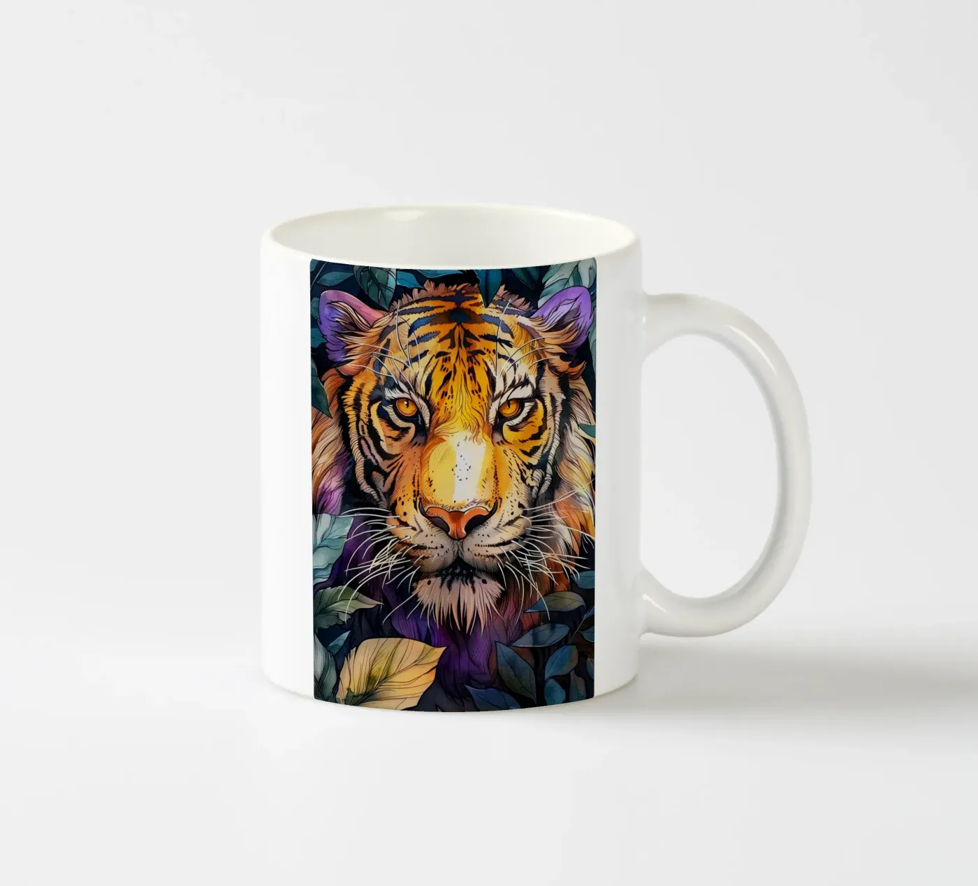 Tiger ceramic mug by Lionmixart