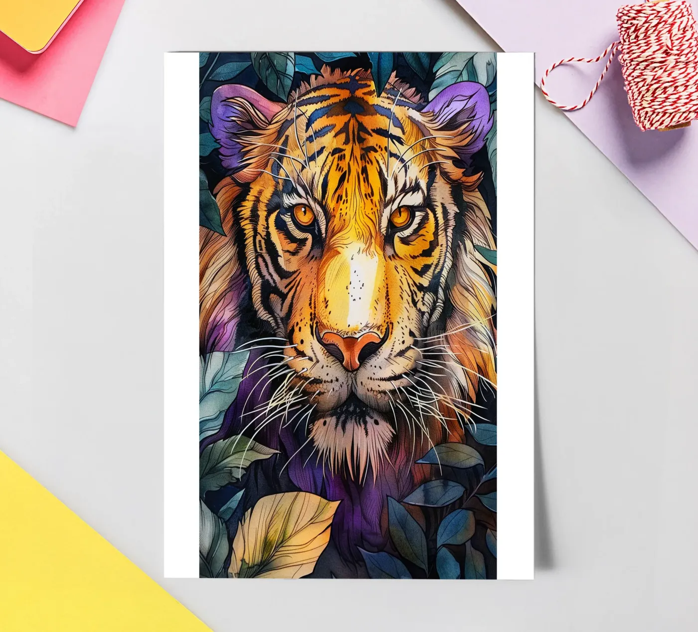 Tiger sticker sheet by Lionmixart