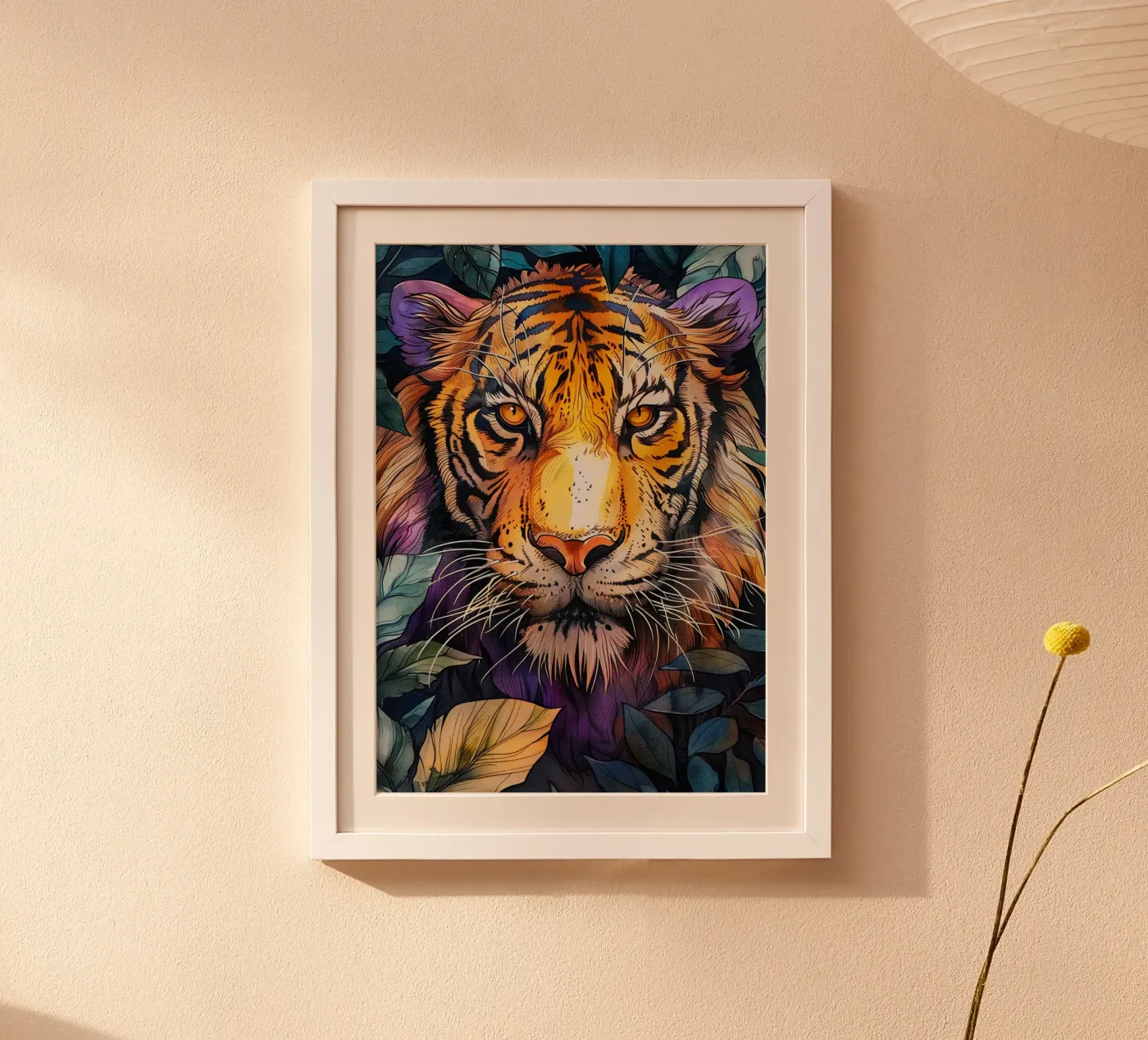 Tijger poster van Lionmixart