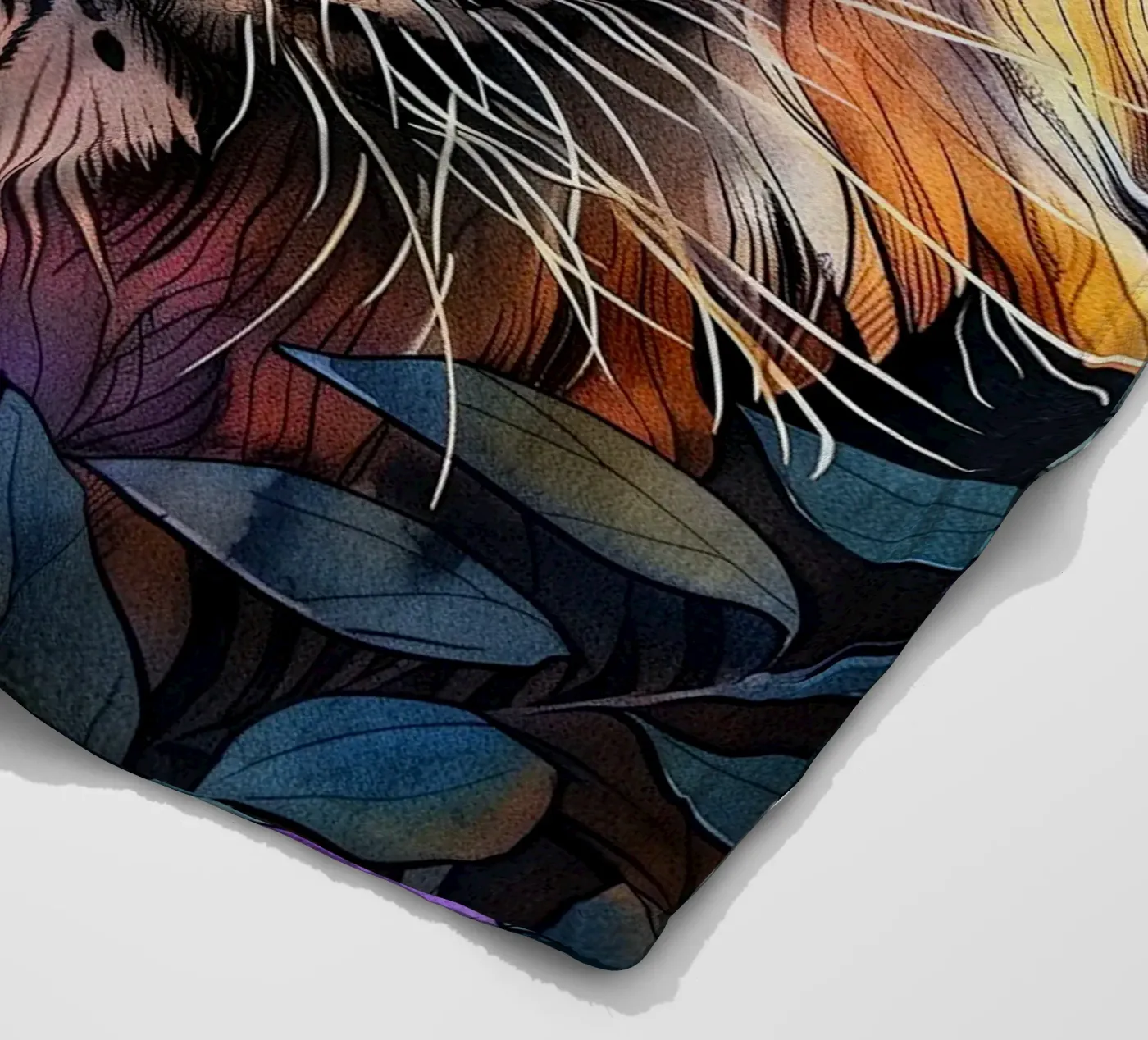 Tiger Fleecedecke von Lionmixart