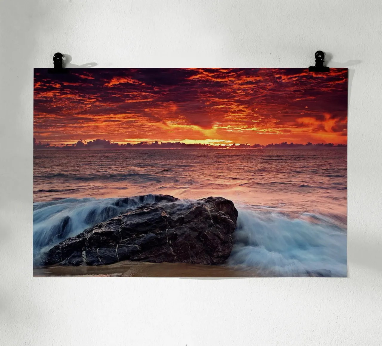 Marea di fuoco poster da PhotoVibe Decor