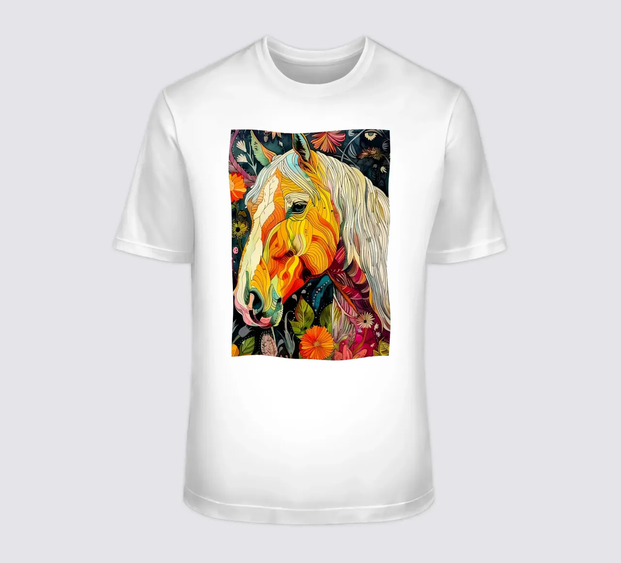 Horse t-shirt by Lionmixart