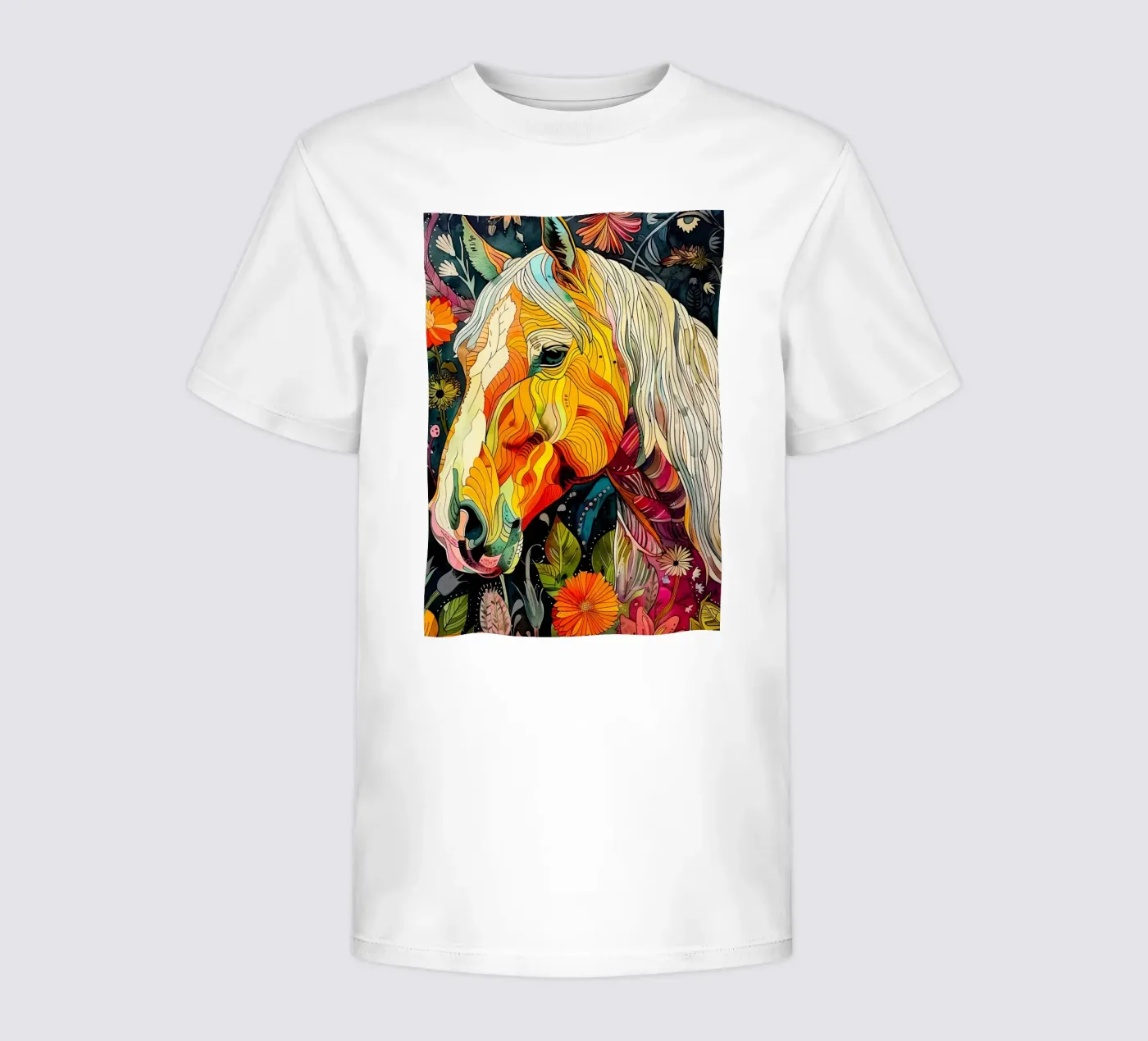Cavallo t-shirt bambini da Lionmixart