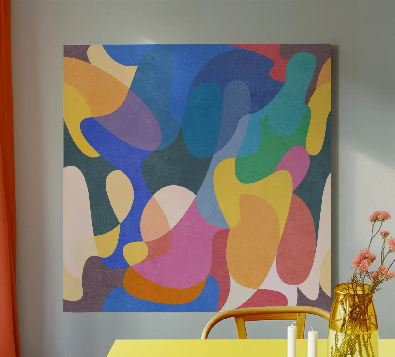 Colors And Vibes canvas by lovely lines
