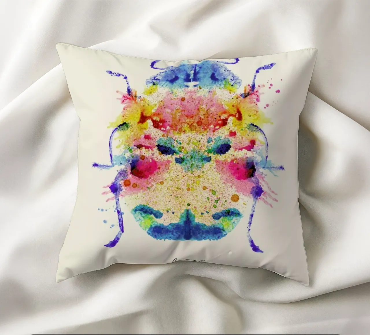 Ink Beetle Psychadelic cuscino da Flora & Fauna