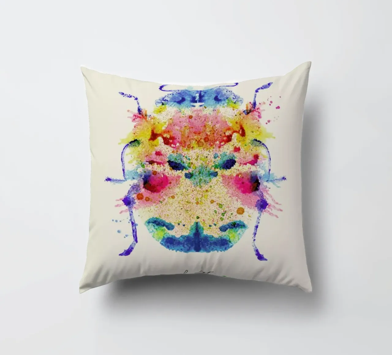 Ink Beetle Psychadelic cuscino da Flora & Fauna