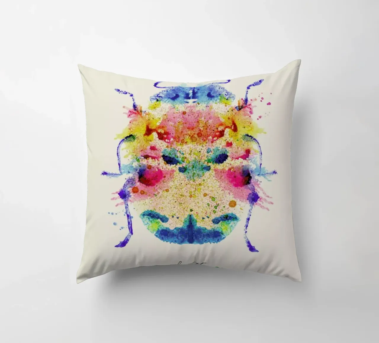 Ink Beetle Psychadelic cuscino da Flora & Fauna