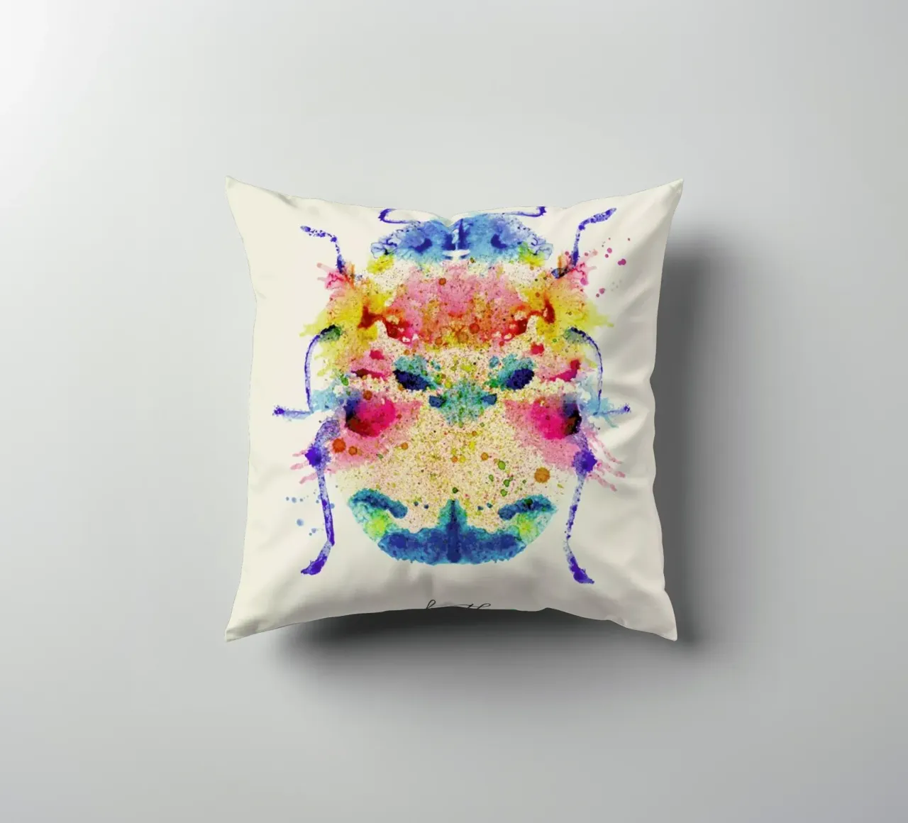 Ink Beetle Psychadelic cuscino da Flora & Fauna