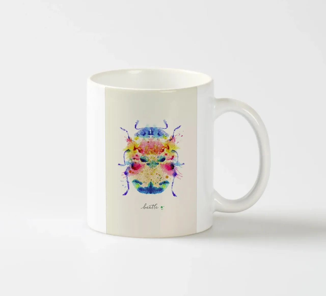 Ink Beetle Psychadelic tazza in ceramica da Flora & Fauna
