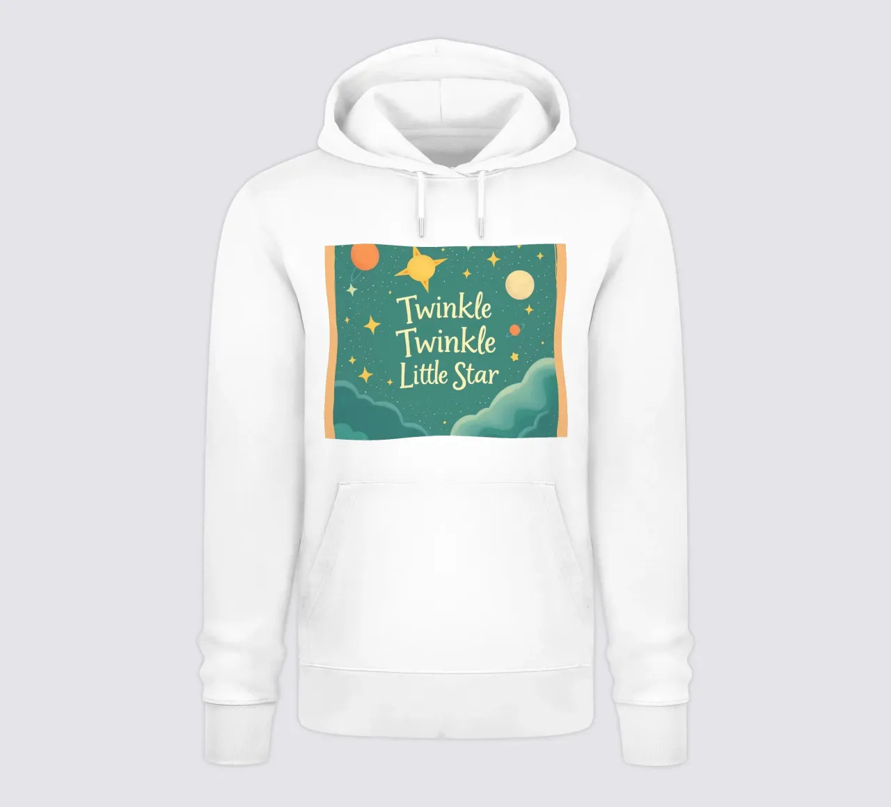 Œuvre d'art Twinkle Twinkle Little Star représentant une nuit de rêve sweat à capuche de DesignDoodle