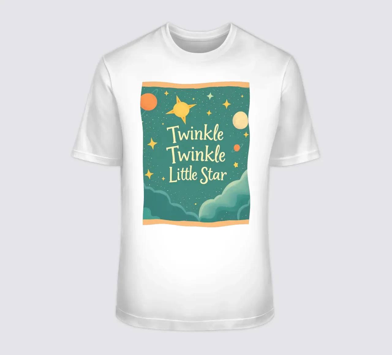 Œuvre d'art Twinkle Twinkle Little Star représentant une nuit de rêve t-shirt de DesignDoodle