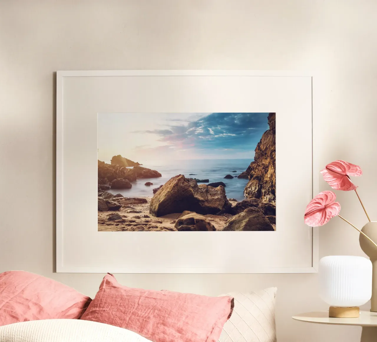 Massi d'oro all'alba poster da PhotoVibe Decor
