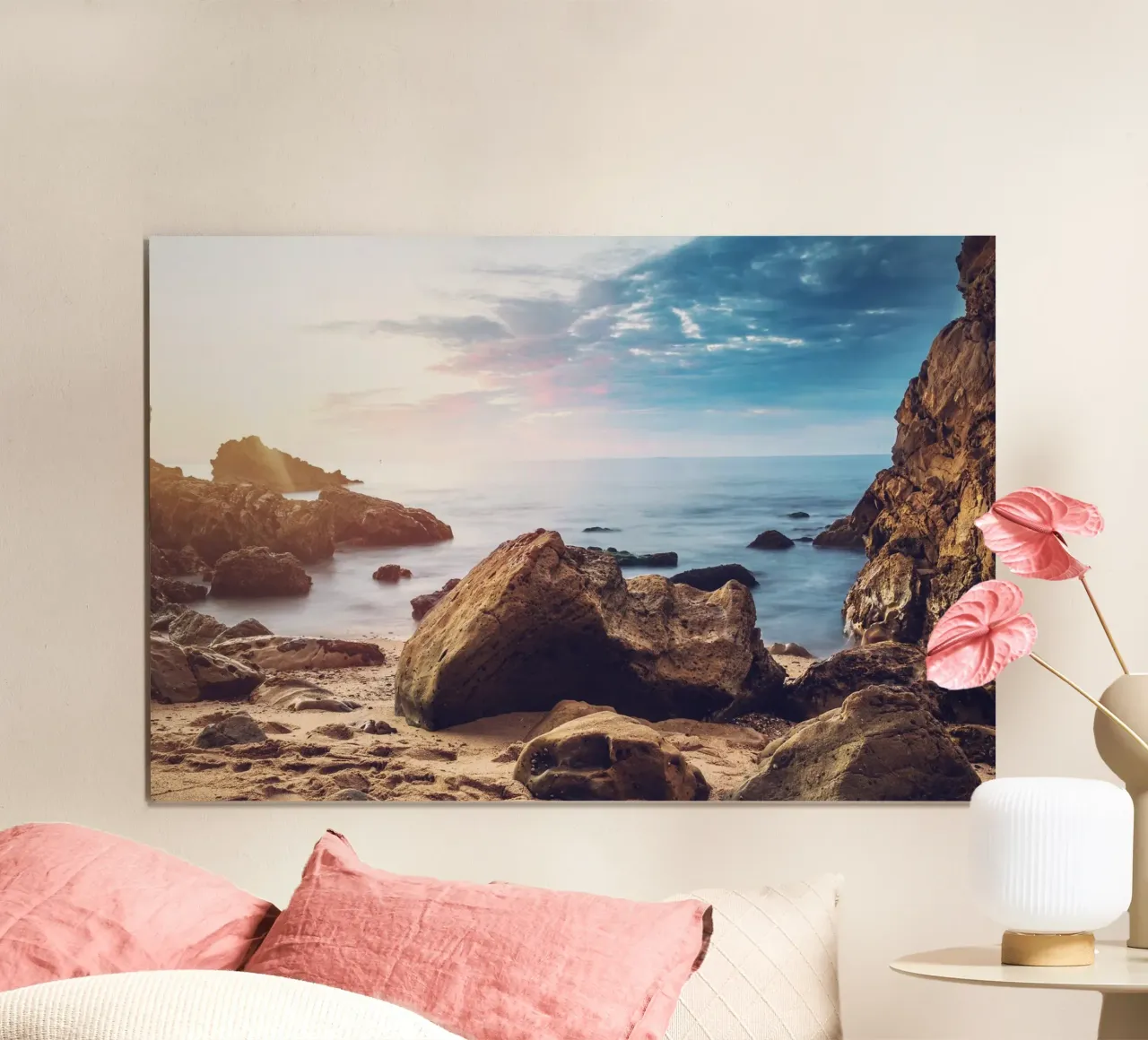 Massi d'oro all'alba poster da PhotoVibe Decor