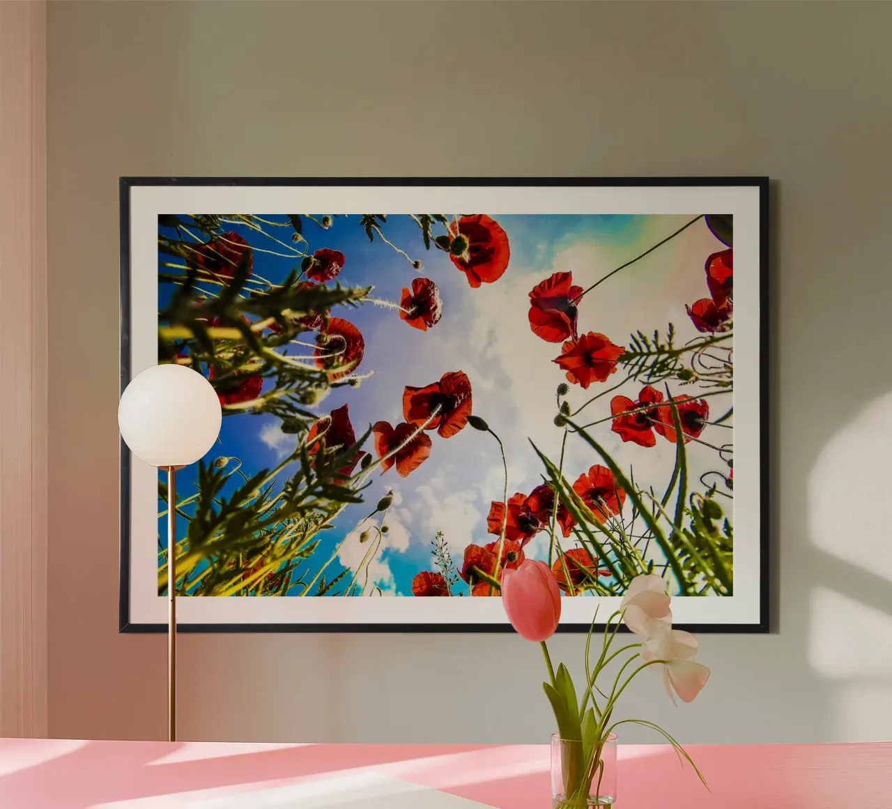 Papaveri del cielo poster da PhotoVibe Decor