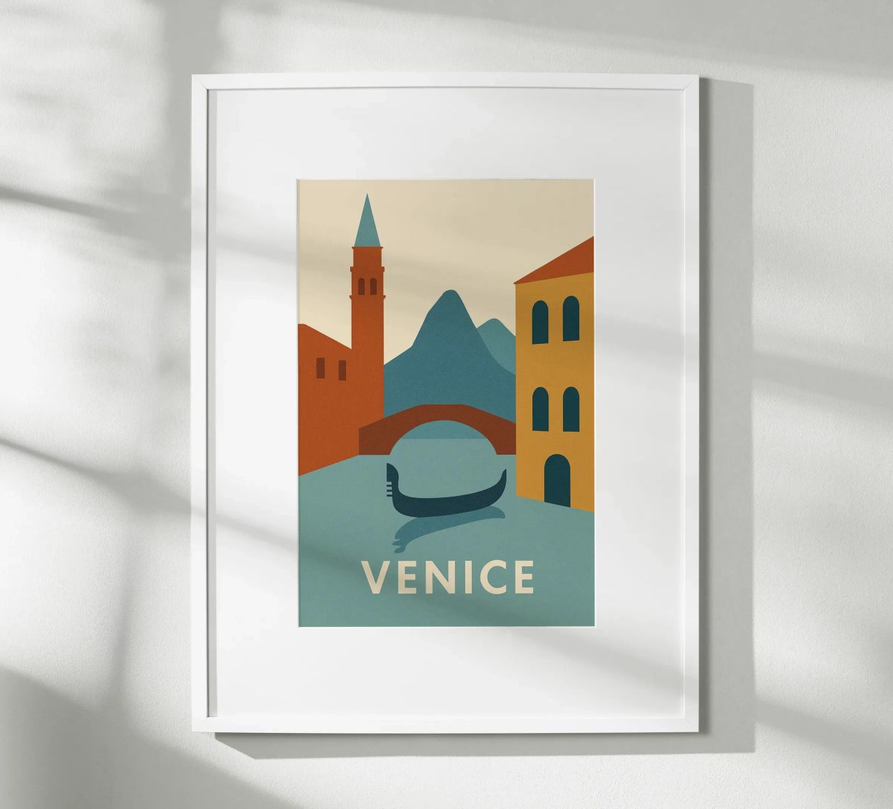 Venice - Italienische Eleganz entlang der Kanäle Poster von JETLAG | affiches voyage