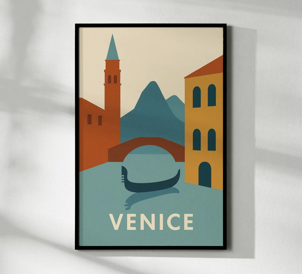 Venice - Italienische Eleganz entlang der Kanäle Poster von JETLAG | affiches voyage