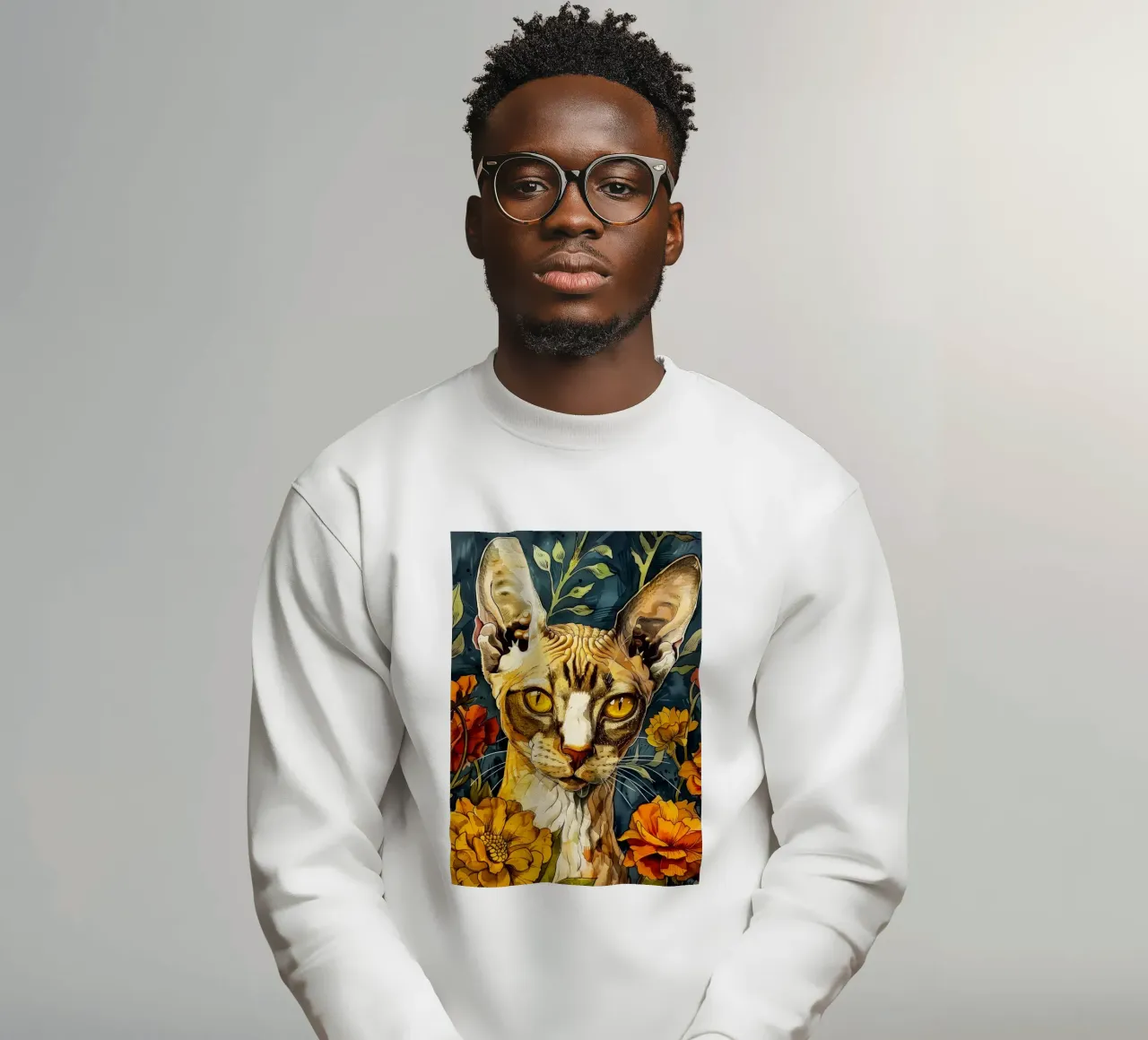 Giglio di gatto felpa da Lionmixart