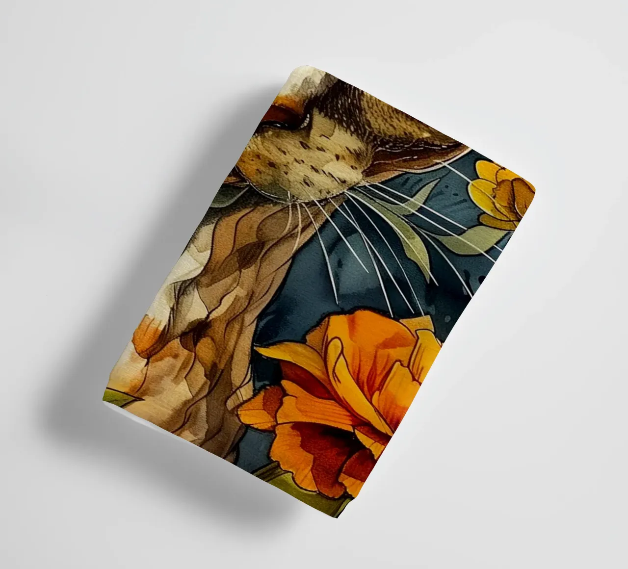 Cat Lily towel by Lionmixart