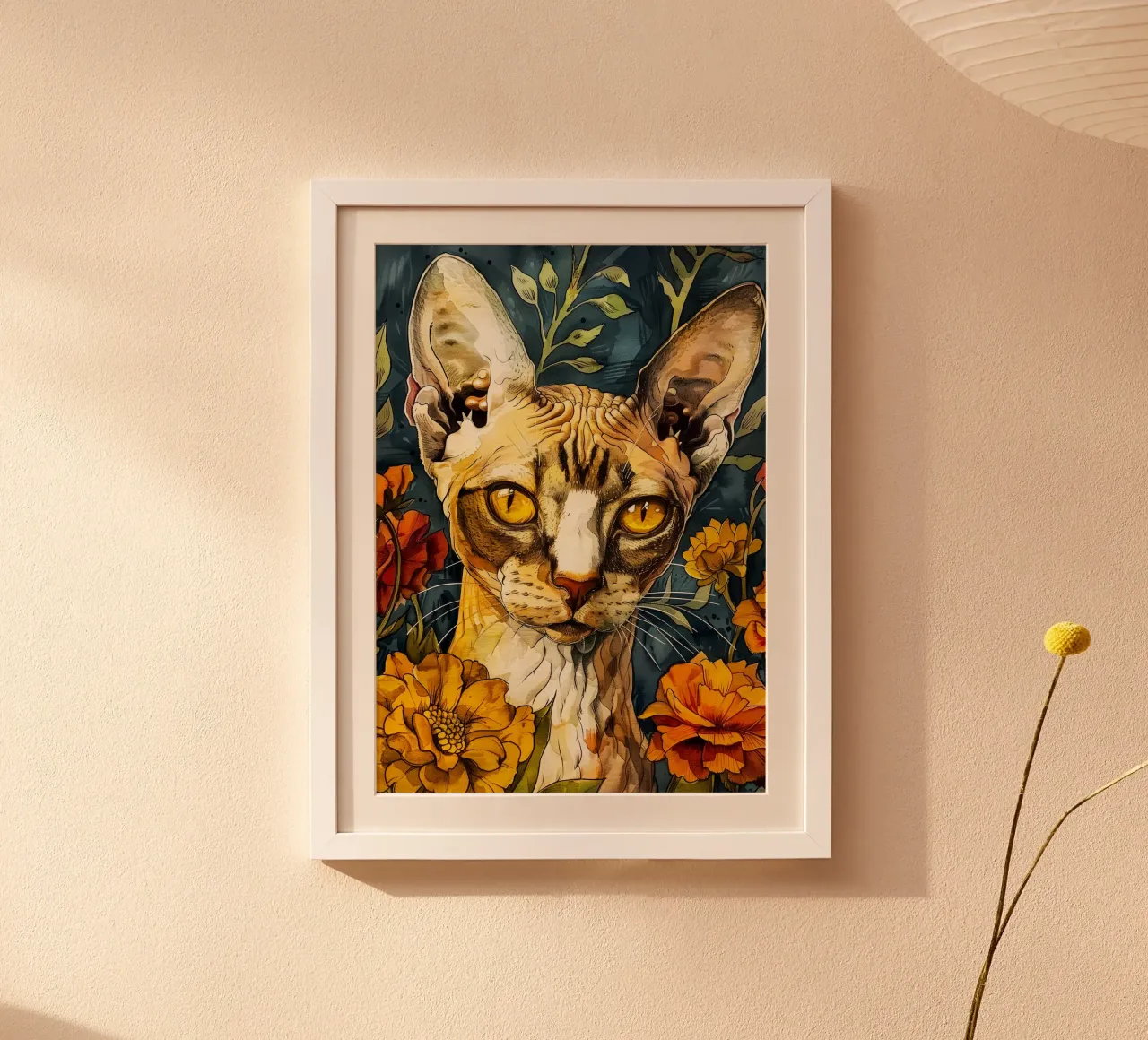 Cat Lily hahnemühle by Lionmixart