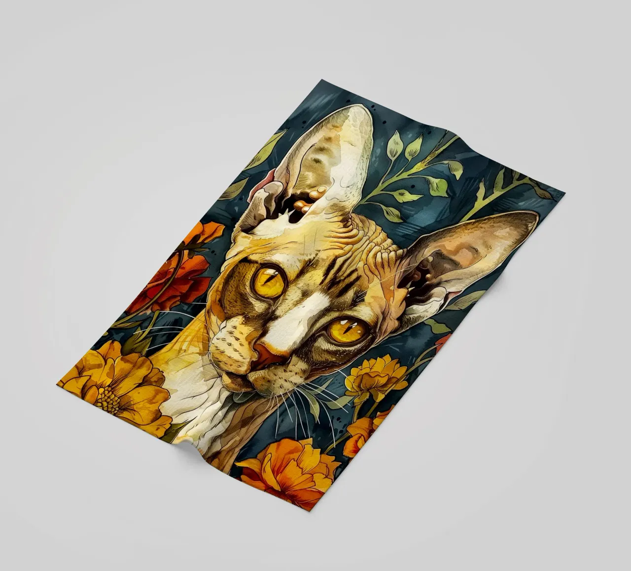 Giglio di gatto telo mare da Lionmixart