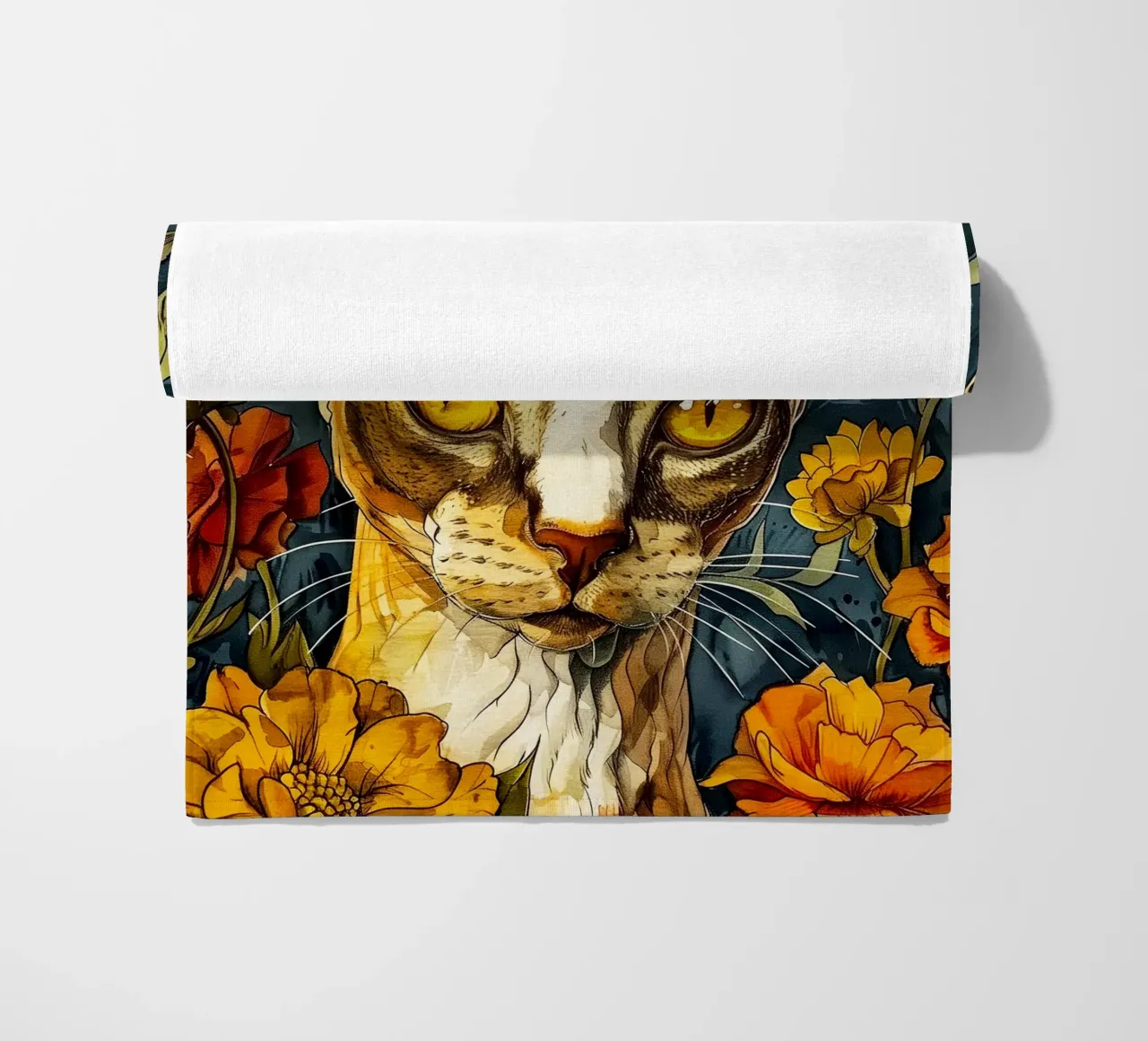 Giglio di gatto telo mare da Lionmixart