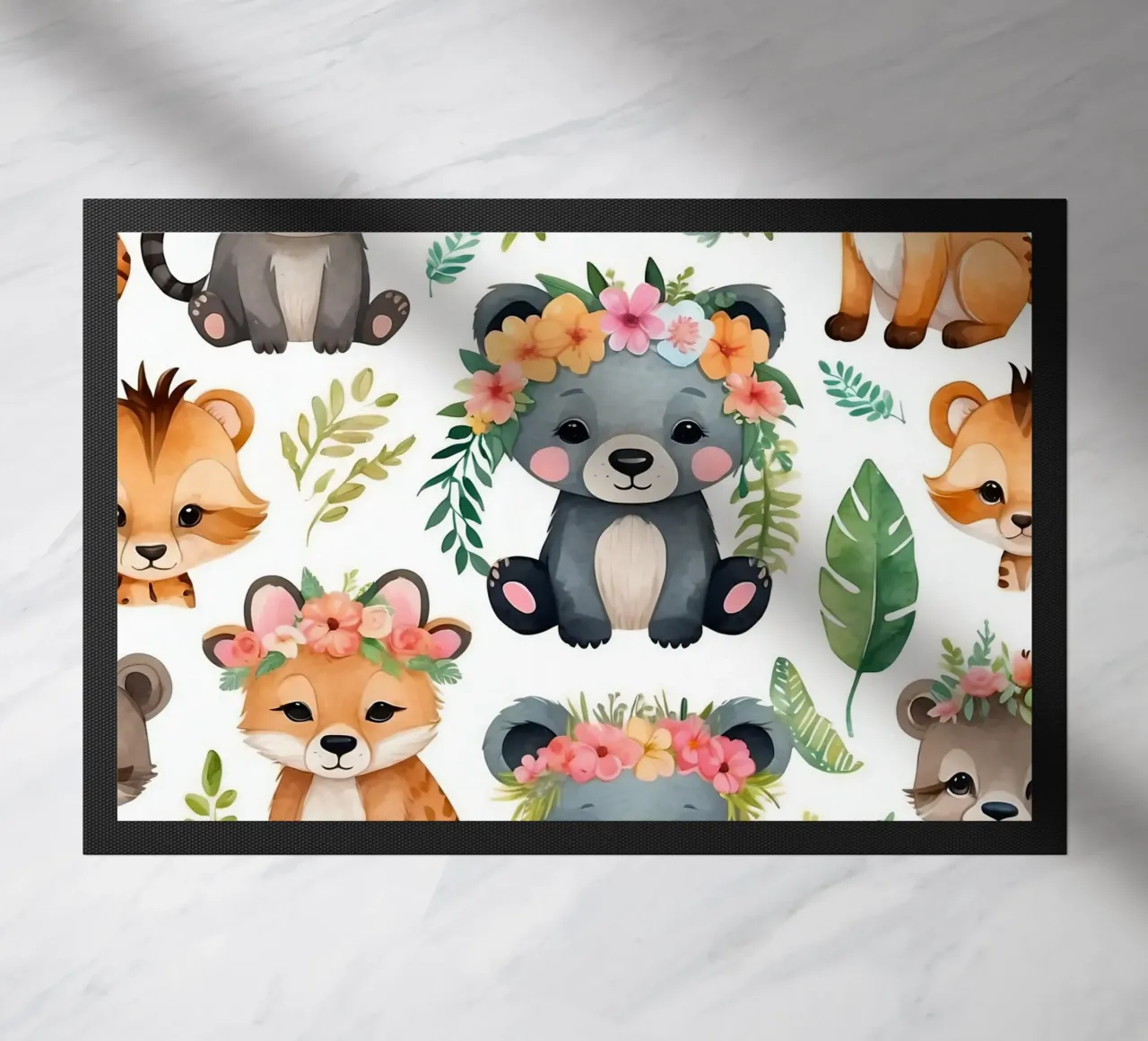 Simpáticas ilustraciones de animales como osos, zorros y mapaches felpudo de DesignDoodle