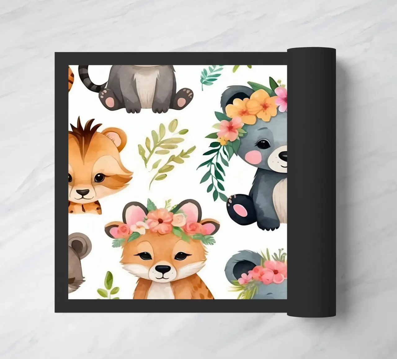 Simpáticas ilustraciones de animales como osos, zorros y mapaches felpudo de DesignDoodle