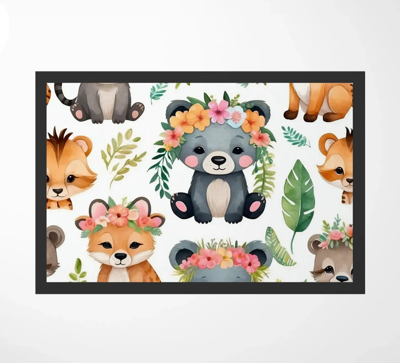 Simpáticas ilustraciones de animales como osos, zorros y mapaches felpudo de DesignDoodle
