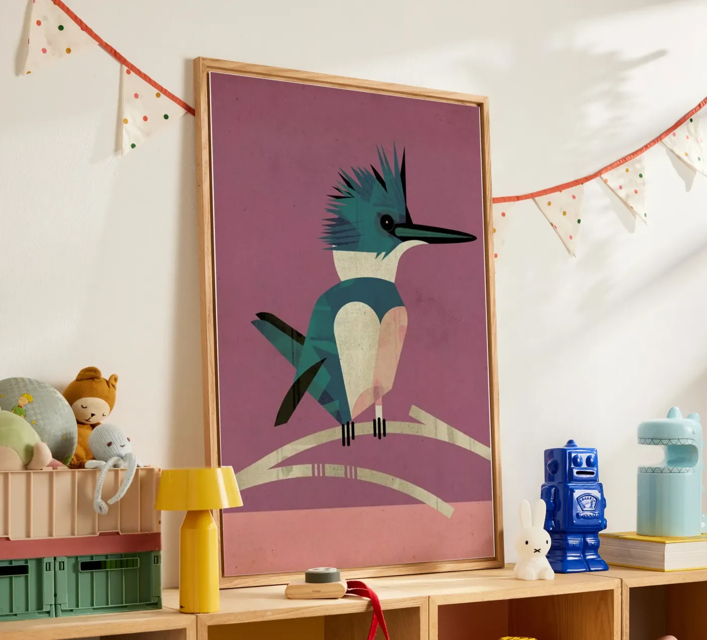 Kingfisher acryl van Dieter Braun