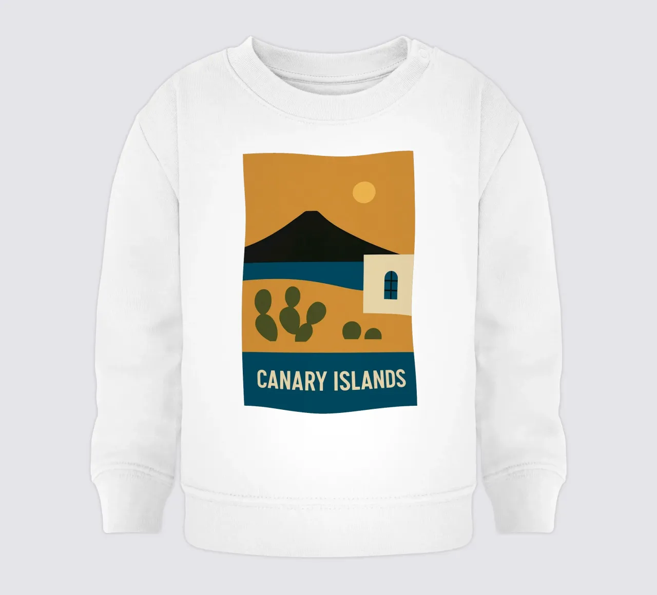 Isole Canarie - Fuga vulcanica in un poster di design felpa neonato da JETLAG | affiches voyage