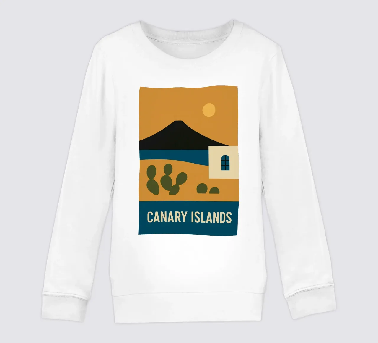 Isole Canarie - Fuga vulcanica in un poster di design felpa bambino da JETLAG | affiches voyage