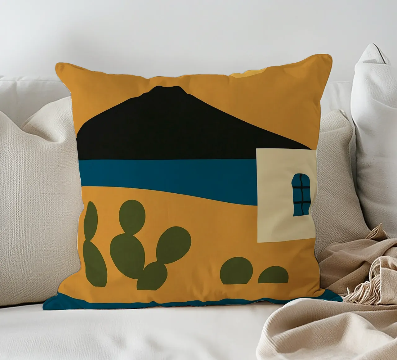 Isole Canarie - Fuga vulcanica in un poster di design cuscino da JETLAG | affiches voyage