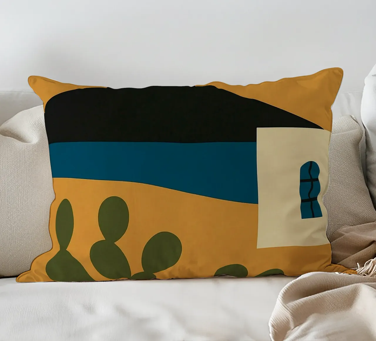 Isole Canarie - Fuga vulcanica in un poster di design cuscino da JETLAG | affiches voyage