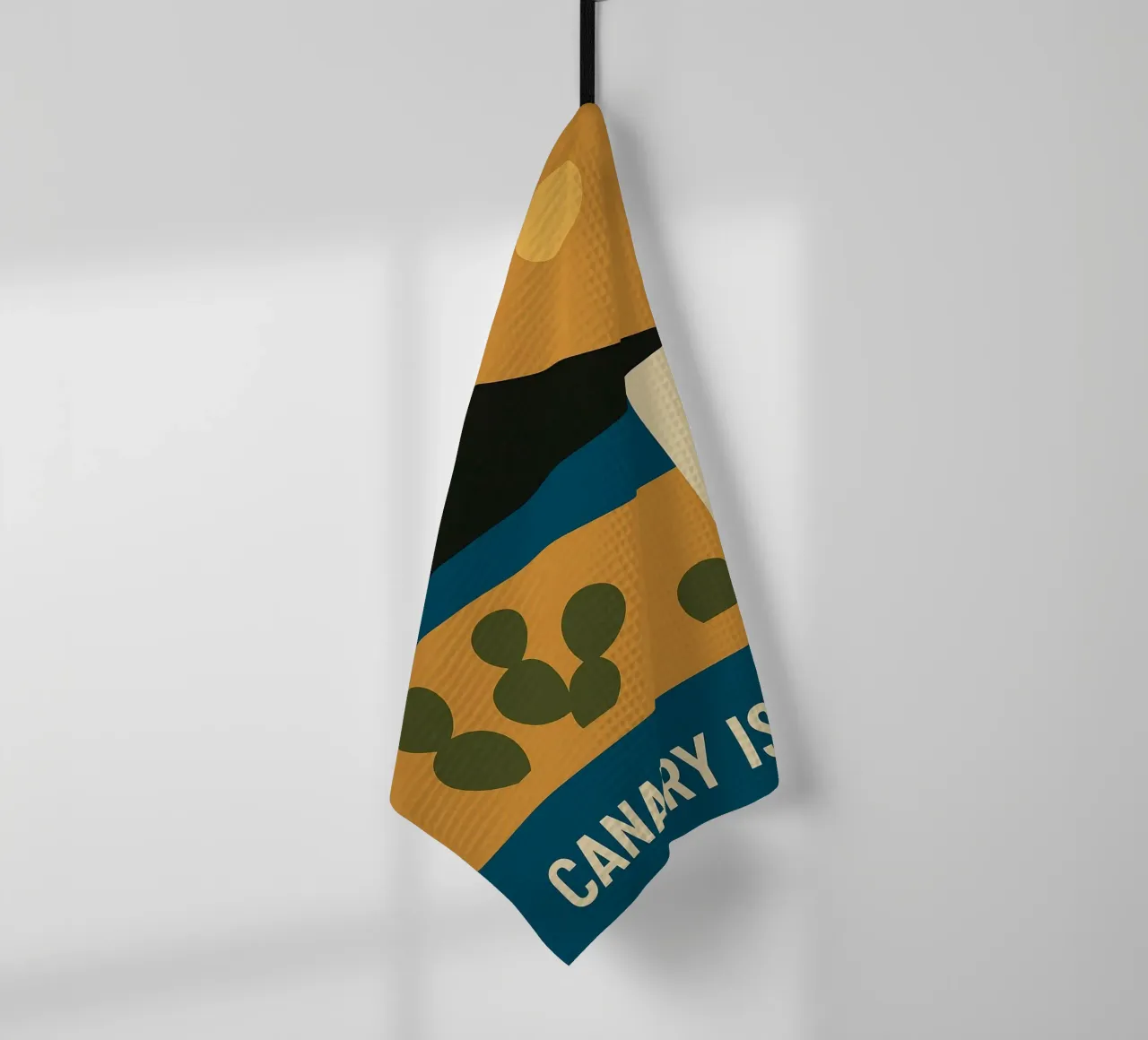 Isole Canarie - Fuga vulcanica in un poster di design canovaccio da cucina da JETLAG | affiches voyage
