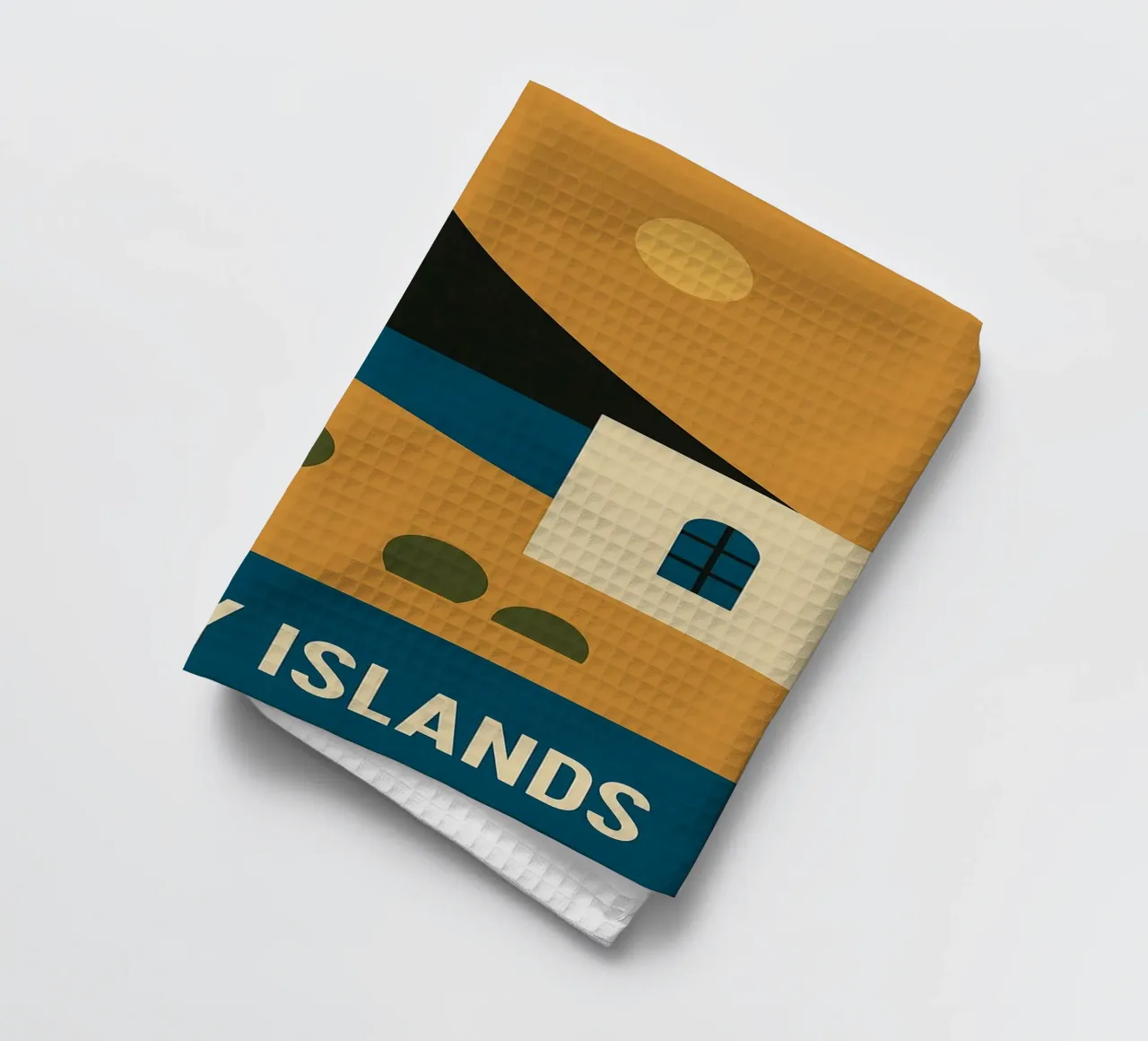 Isole Canarie - Fuga vulcanica in un poster di design canovaccio da cucina da JETLAG | affiches voyage