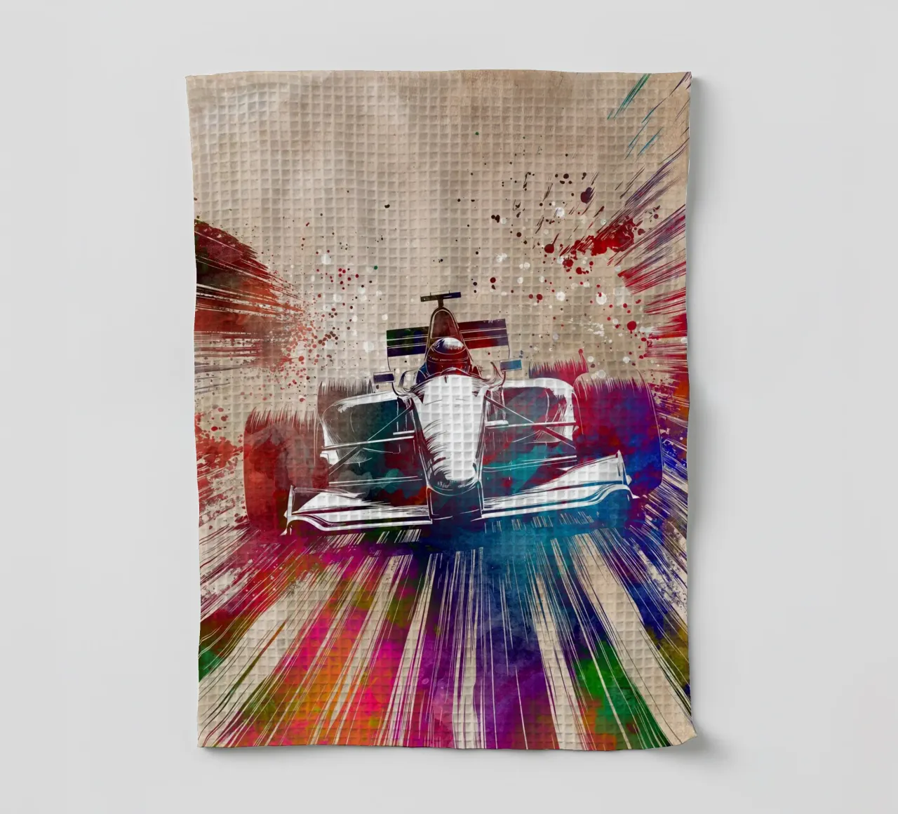 Cars racing sport art tea towel by SPORT
