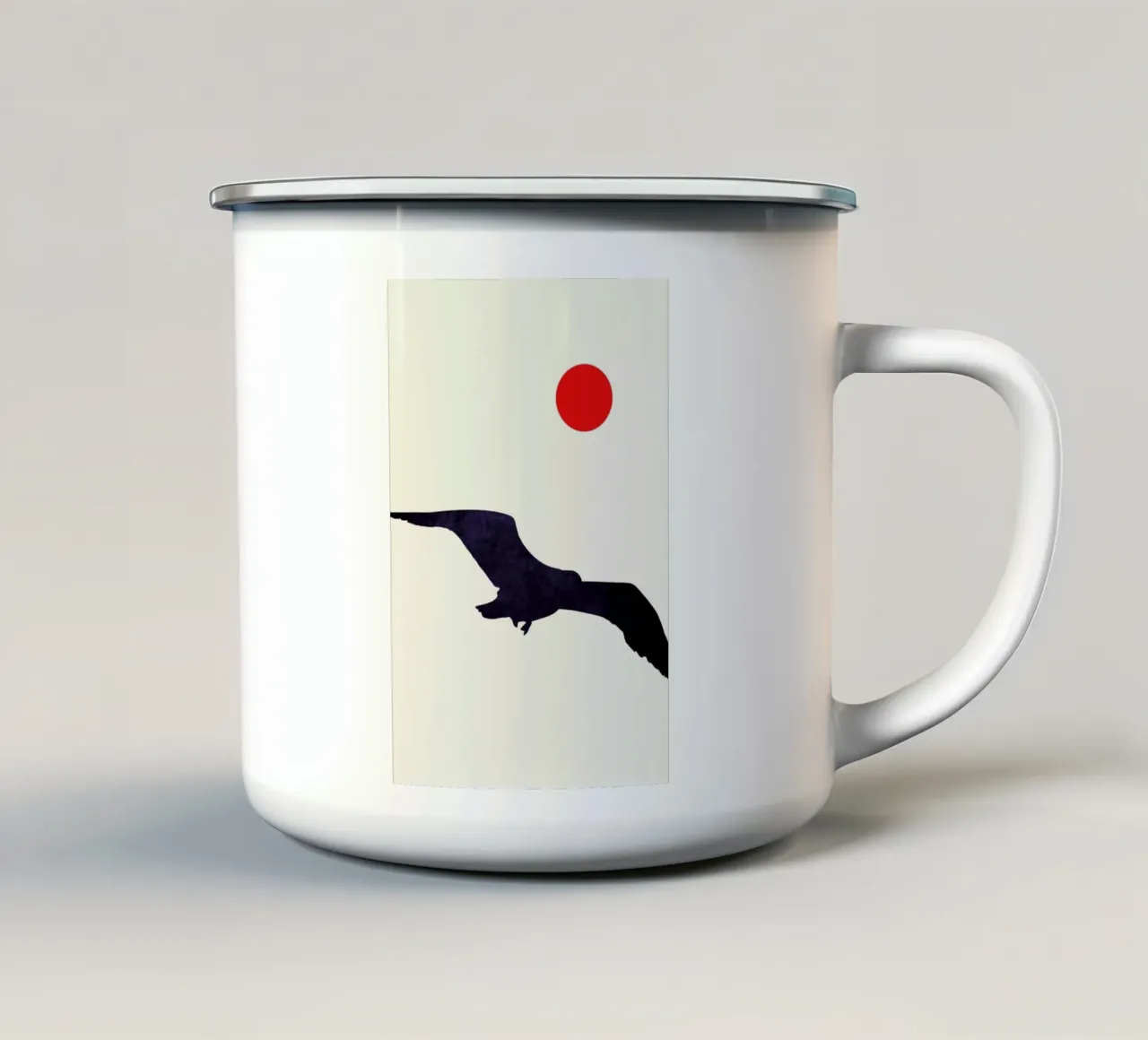 Seagull tazza in smalto da Kubistika