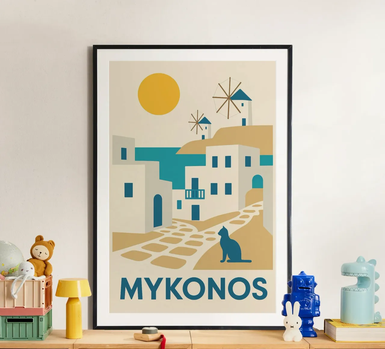 Una fuga di sole a Mykonos poster da JETLAG | affiches voyage