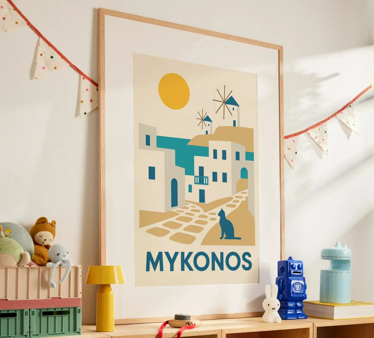 Una fuga di sole a Mykonos poster da JETLAG | affiches voyage