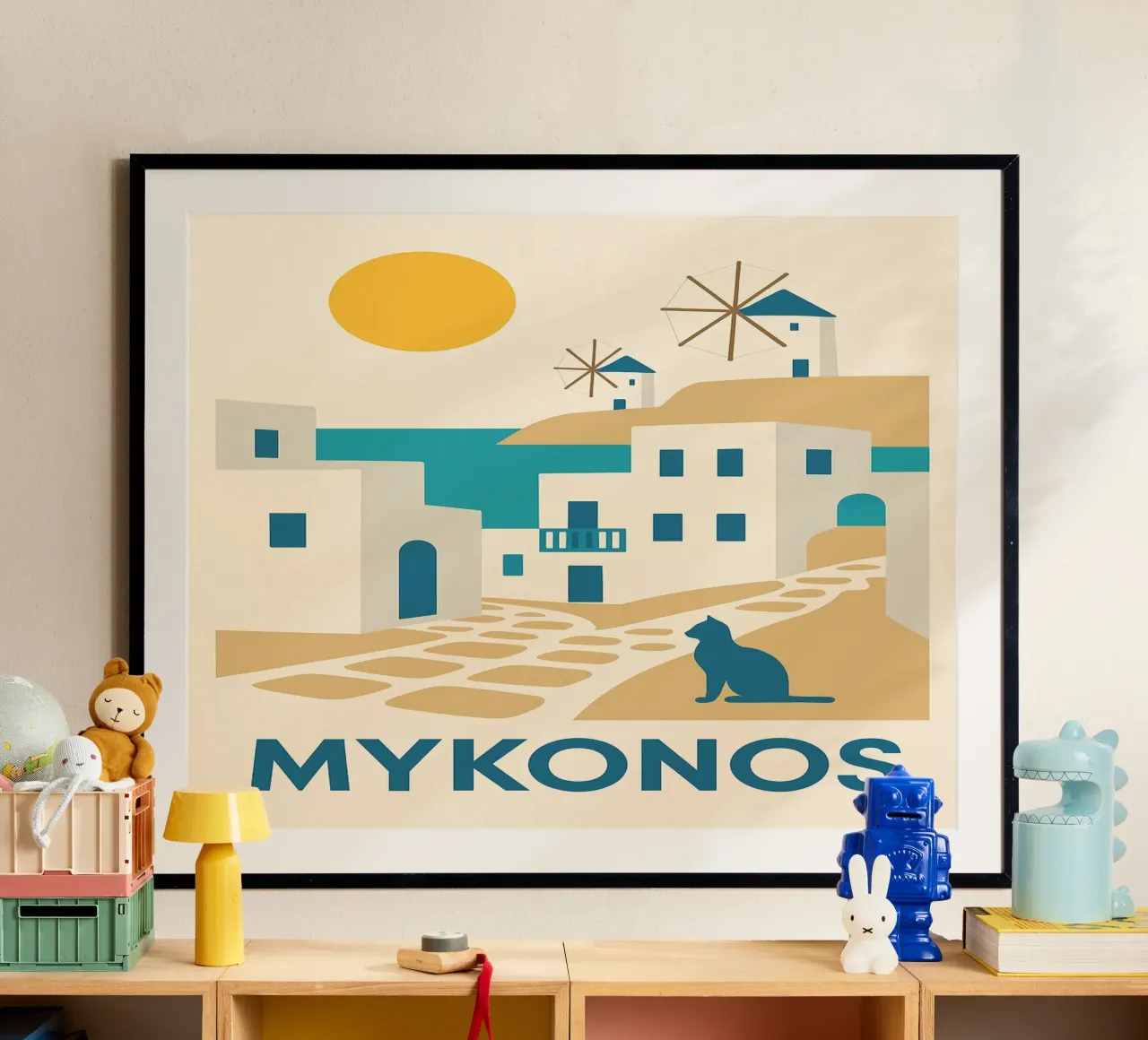 Una fuga di sole a Mykonos poster da JETLAG | affiches voyage
