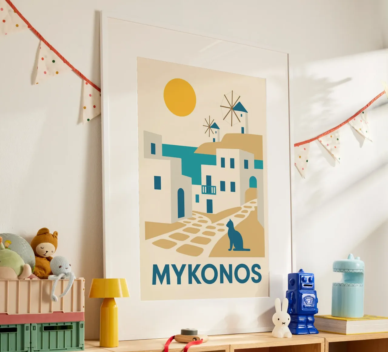 Una fuga di sole a Mykonos poster da JETLAG | affiches voyage